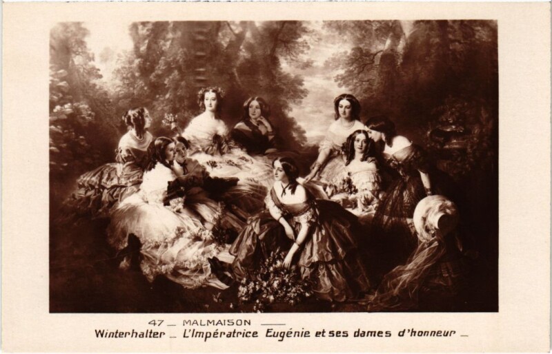 Carte postale ancienne Rueil Chateau de la Malmaison Winterhalter