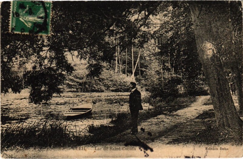 Carte postale ancienne Rueil Lac de Saint-Cucufa