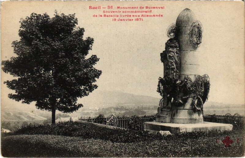 Carte postale ancienne Rueil Monument de Buzenval
