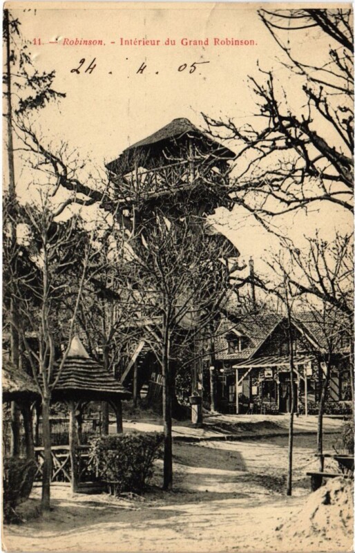 Carte postale ancienne Robinson Interieur du Grand Robinson