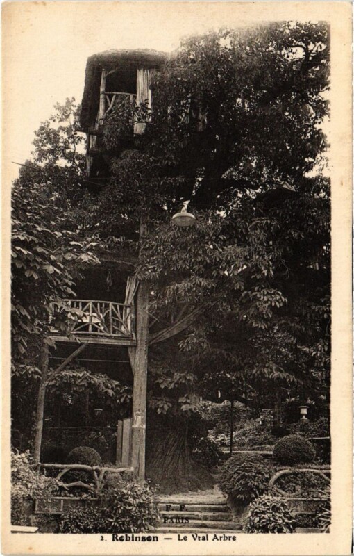 Carte postale ancienne Robinson Le Vrai Arbre