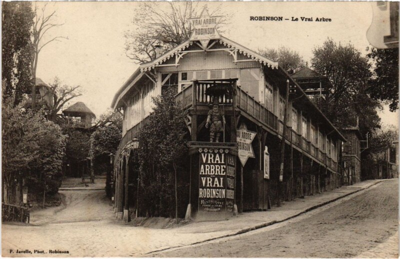 Carte postale ancienne Robinson Le Vrai Arbre