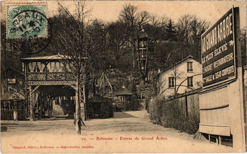 Carte postale ancienne Robinson Entree du Grand Arbre
