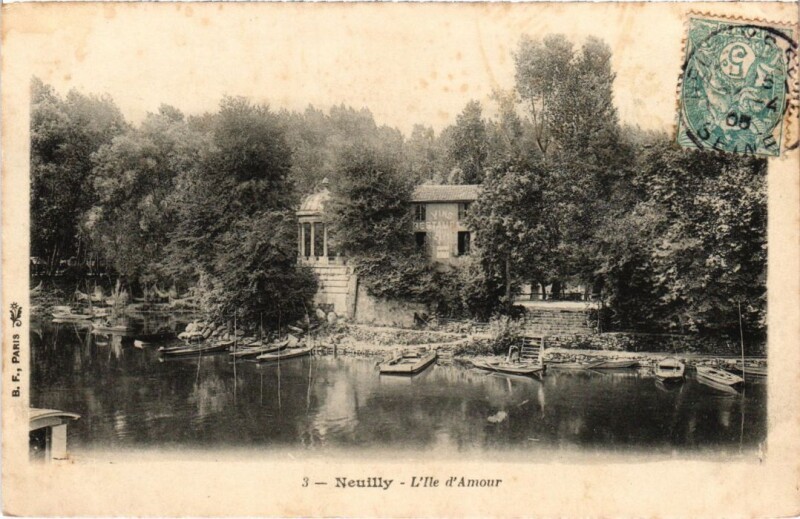 Carte postale ancienne Neuilly Ile d'Amour