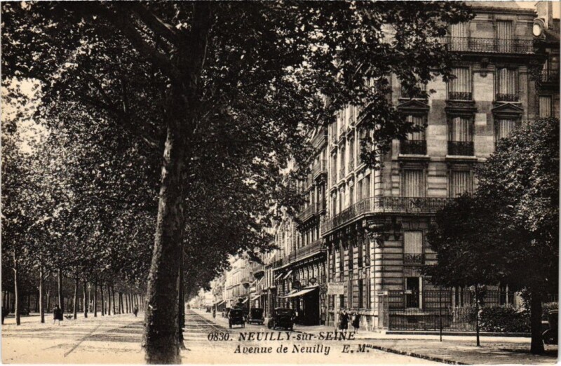 Carte postale ancienne Neuilly Avenue de Neuilly