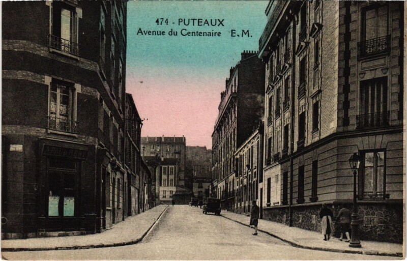 Carte postale ancienne Puteaux Avenue du Centenaire à Puteaux