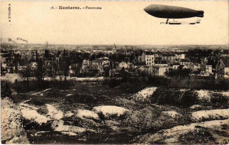 Carte postale ancienne Nanterre panorama à Nanterre