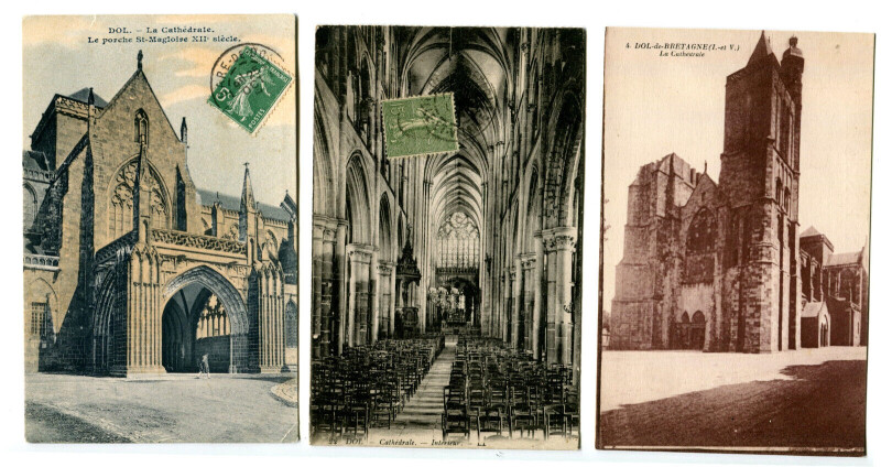Carte postale ancienne Ille et Vilaine Dol-de-Bretagne Lot de 4 cartes postales anciennes à Dol-de-Bretagne