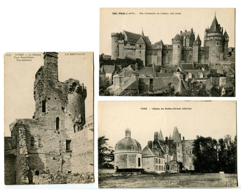 Carte postale ancienne Ille et Vilaine Vitré Le Château Lot de 6 cartes postales anciennes à Vitré