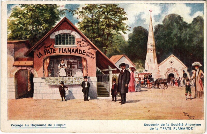 Carte postale ancienne Asnieres La Pate Flamande