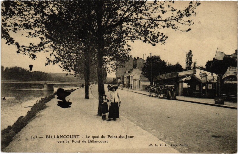 Carte postale ancienne Boulogne Le Quai du Point du Jour
