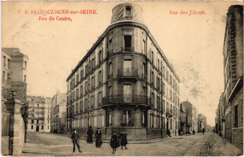 Carte postale ancienne Boulogne Rue du Centre
