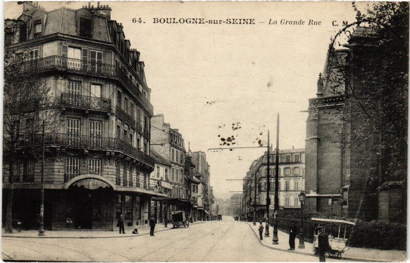 Carte postale ancienne Boulogne Grande Rue