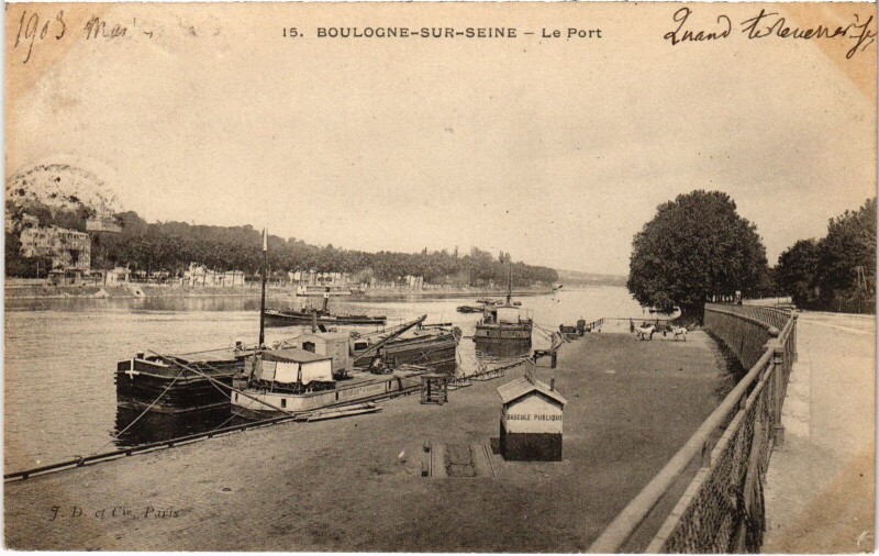 Carte postale ancienne Boulogne Le Port