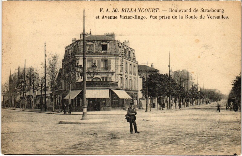 Carte postale ancienne Boulogne Boulevard de Strasbourg