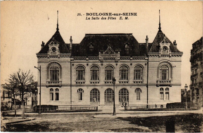 Carte postale ancienne Boulogne La Salle des Fetes