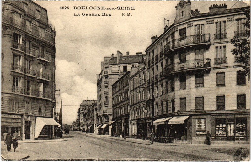 Carte postale ancienne Boulogne Grande Rue