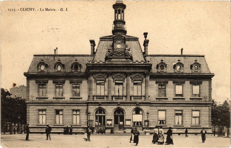 Carte postale ancienne La Mairie à Clichy