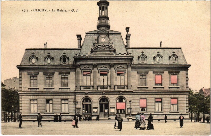 Carte postale ancienne La Mairie à Clichy