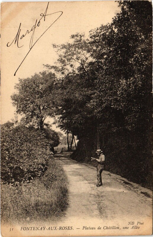 Carte postale ancienne Fontenay aux Roses Plateau de Chatillon à Fontenay-aux-Roses