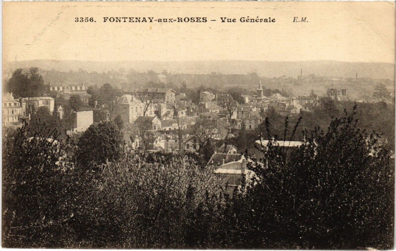 Carte postale ancienne Fontenay aux Roses vue generale à Fontenay-aux-Roses