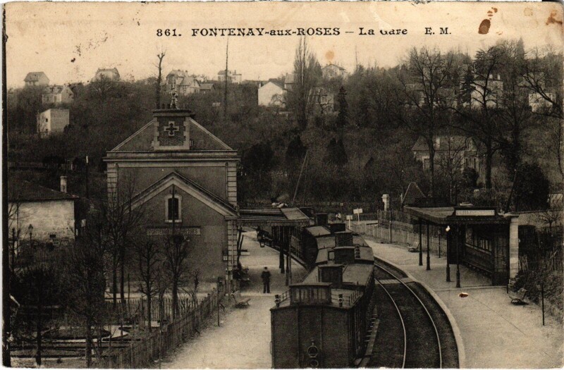 Carte postale ancienne Fontenay aux Roses La Gare à Fontenay-aux-Roses