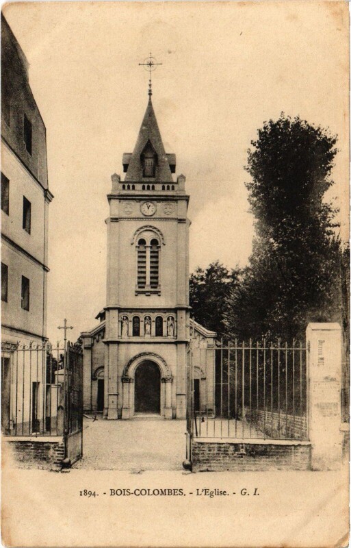 Carte postale ancienne Colombes Eglise à Colombes