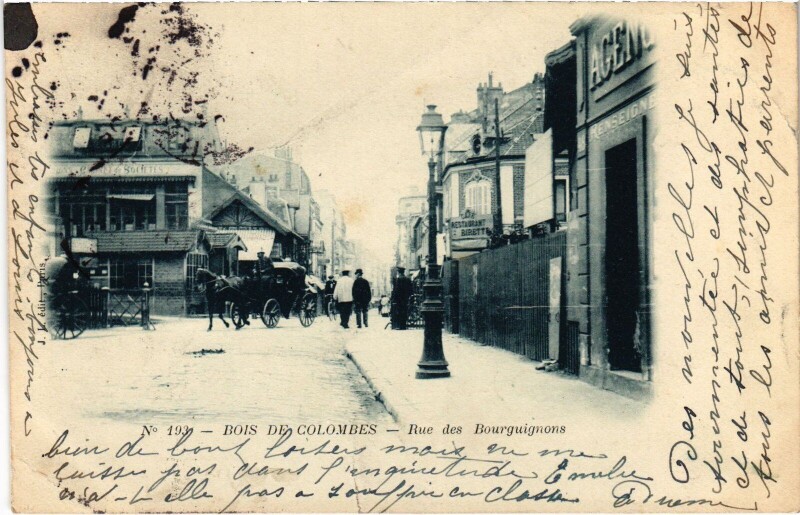 Carte postale ancienne Colombes Rue des Bourguignons à Colombes
