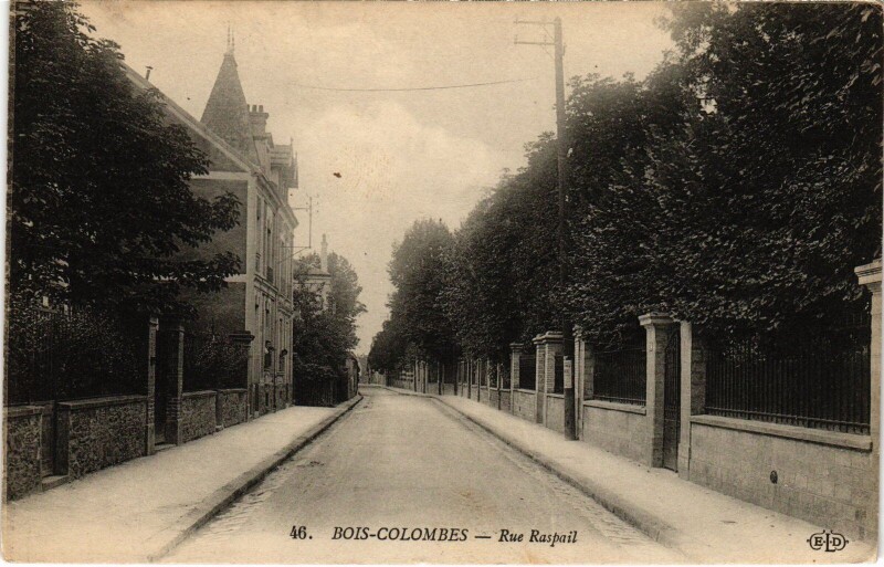 Carte postale ancienne Colombes Rue Raspail à Colombes