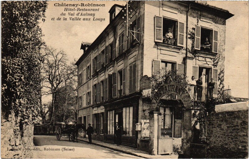 Carte postale ancienne Chatenay Hotel Restaurant du Val d'Aulnay