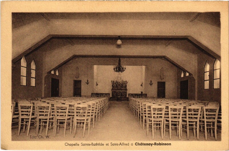 Carte postale ancienne Chatenay Chapellle Sainte-Bathilde&St Alfred