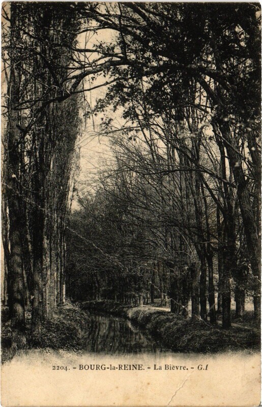 Carte postale ancienne Bourg la Reine La Bievre à Bourg-la-Reine