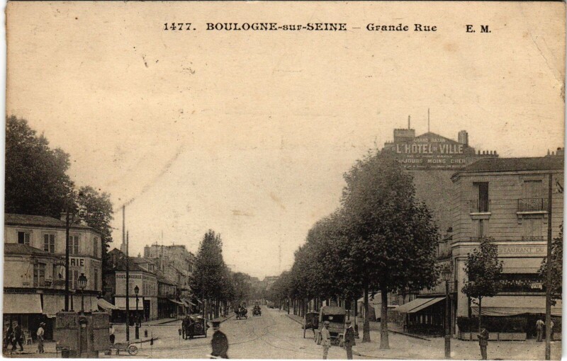 Carte postale ancienne Boulogne Grande Rue