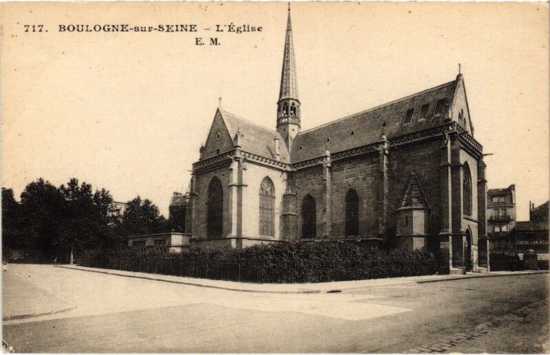 Carte postale ancienne Boulogne Eglise