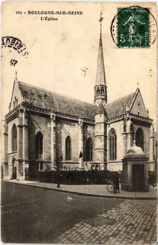 Carte postale ancienne Boulogne Eglise