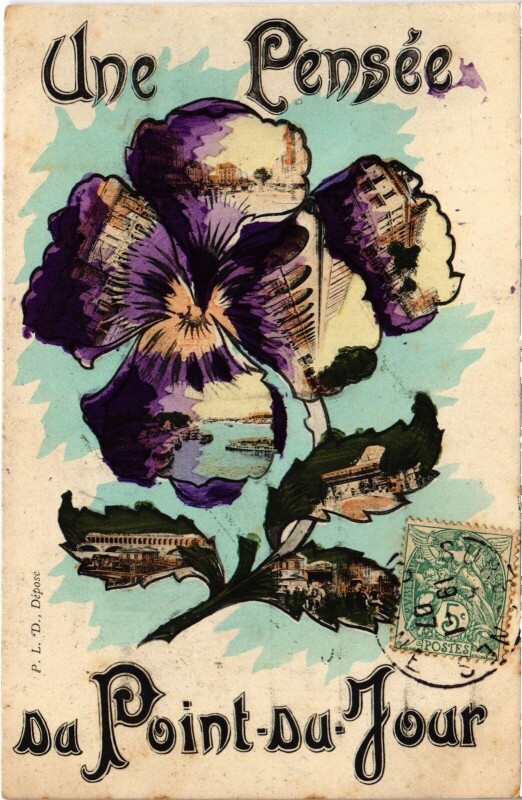 Carte postale ancienne Boulogne souvenir