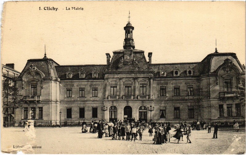Carte postale ancienne L'Hôtel de Ville à Clichy