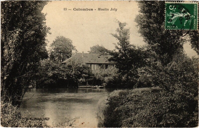 Carte postale ancienne Colombes Moulin Joly à Colombes