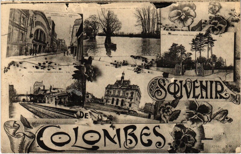 Carte postale ancienne Colombes souvenir à Colombes