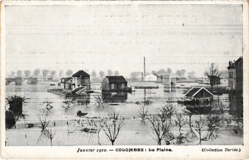 Carte postale ancienne Colombes La Plaine à Colombes