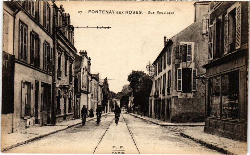 Carte postale ancienne Fontenay aux Roses Rue Boucicaut à Fontenay-aux-Roses