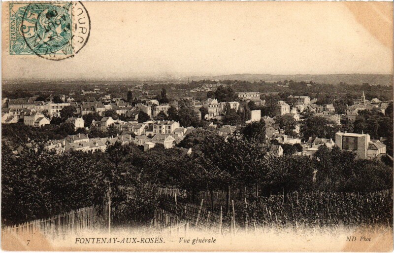 Carte postale ancienne Fontenay aux Roses vue generale à Fontenay-aux-Roses