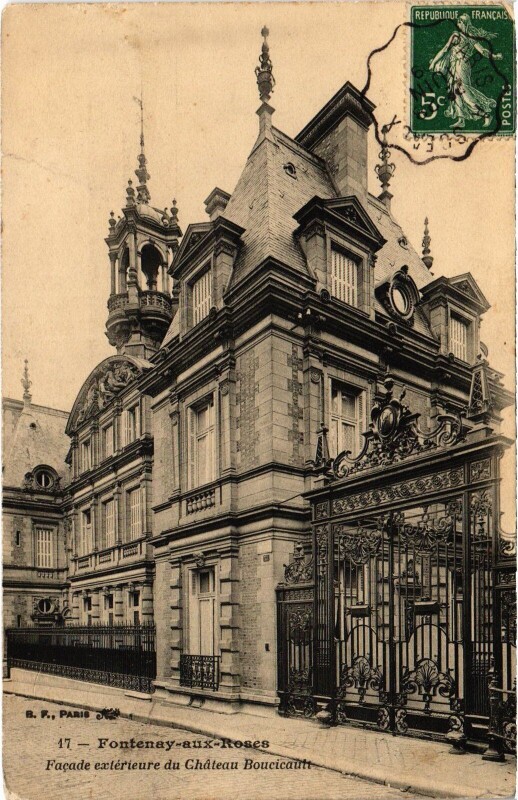 Carte postale ancienne Fontenay aux Roses Chateau Boucicaut à Fontenay-aux-Roses