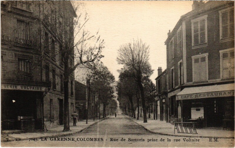 Carte postale ancienne La Garenne Colombes Rue de Sartoris à Colombes