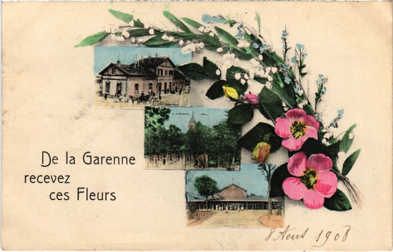 Carte postale ancienne La Garenne Colombes souvenir à Colombes