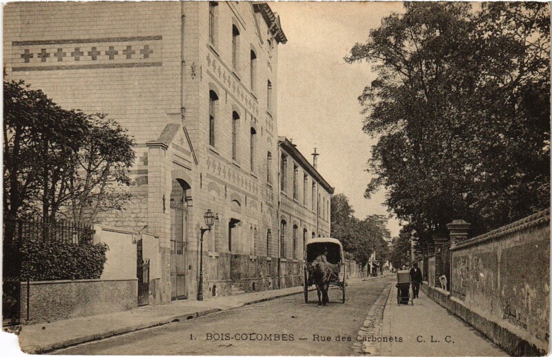 Carte postale ancienne Colombes Rue des Carbonets à Colombes