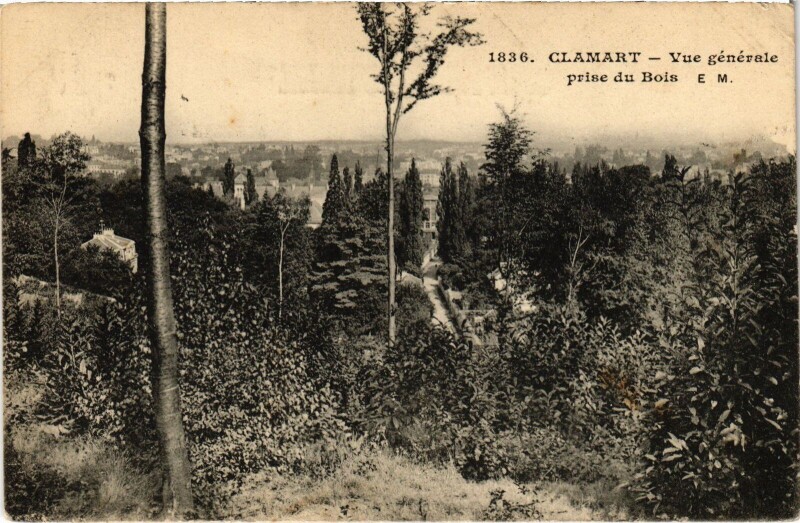 Carte postale ancienne Clamart vue generale à Clamart