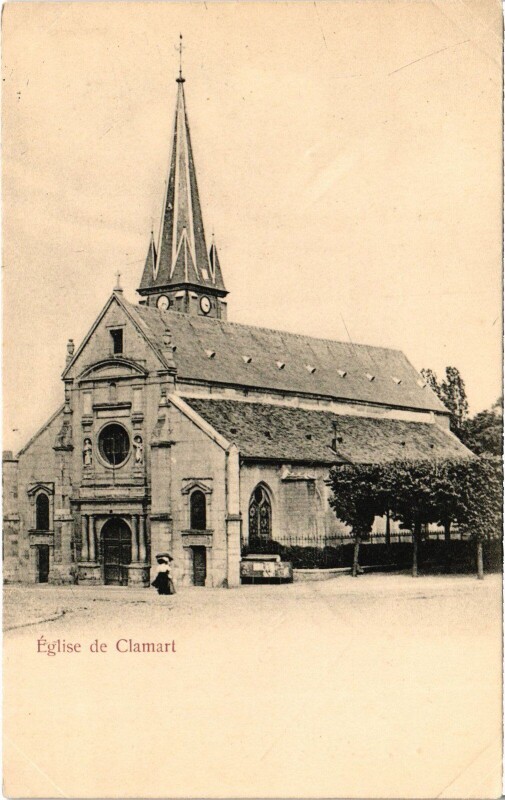 Carte postale ancienne Clamart Eglise à Clamart