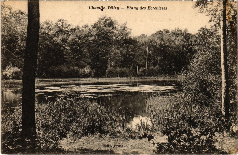 Carte postale ancienne Chaville Etang de Ecrevisses à Chaville