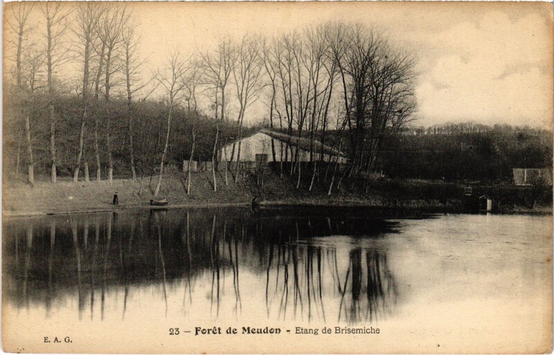 Carte postale ancienne Chaville Etang de Brisemiche à Chaville